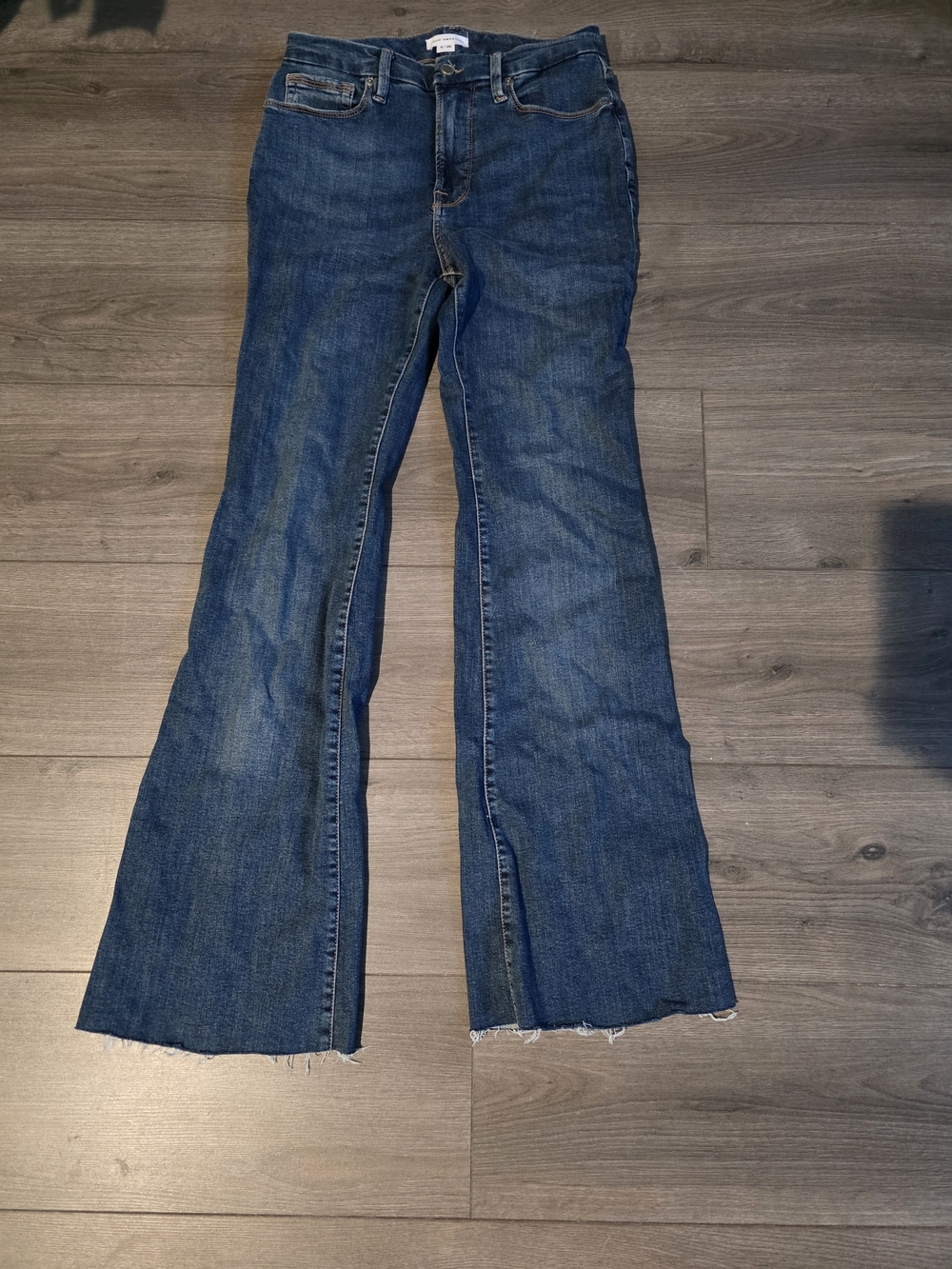 Classic Women's Flared Jeans in Dark Blue